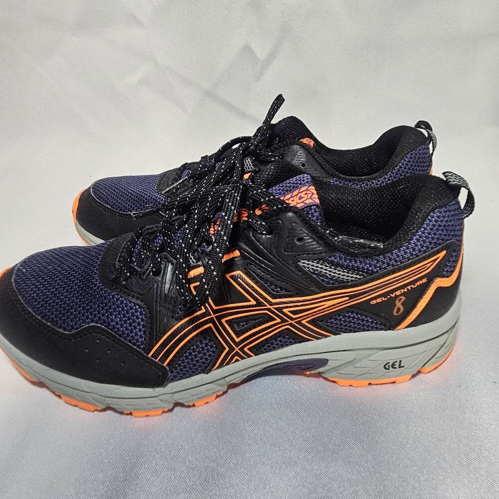 ASICS GEL Venture 8 Men's Blue Orange Trail Running Shoes 1011A824 Size 7.5